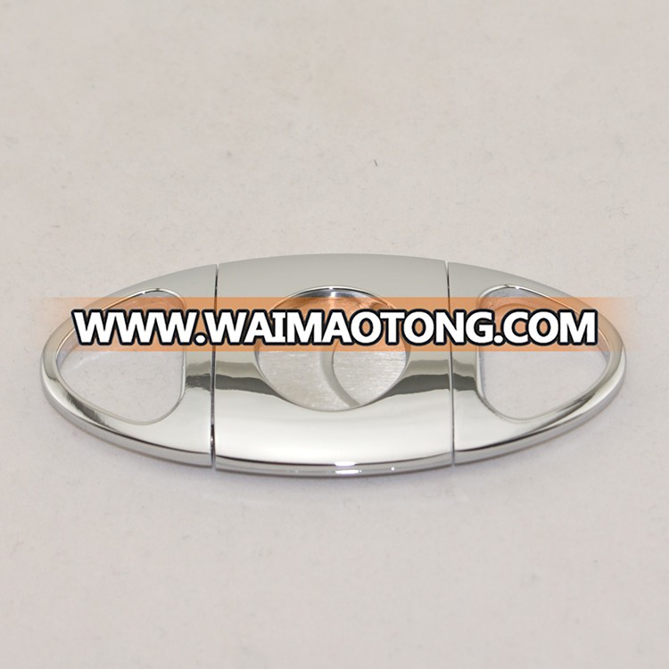 wholesale metal chrome cigar cutter